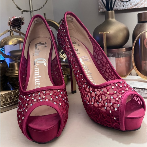 Hot Pink Lady Couture platform heel - Picture 3 of 5